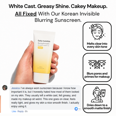 Korean Invisible Blurring Sunscreen (SPF 40)