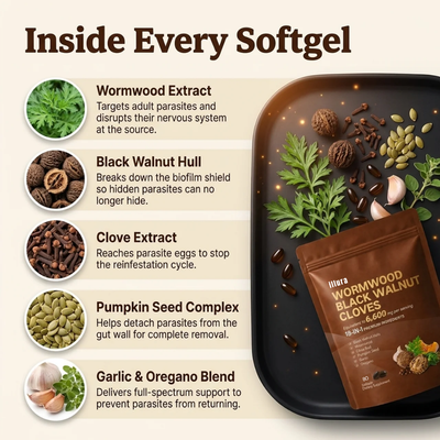 Wormwood Black Walnut Clove Softgels