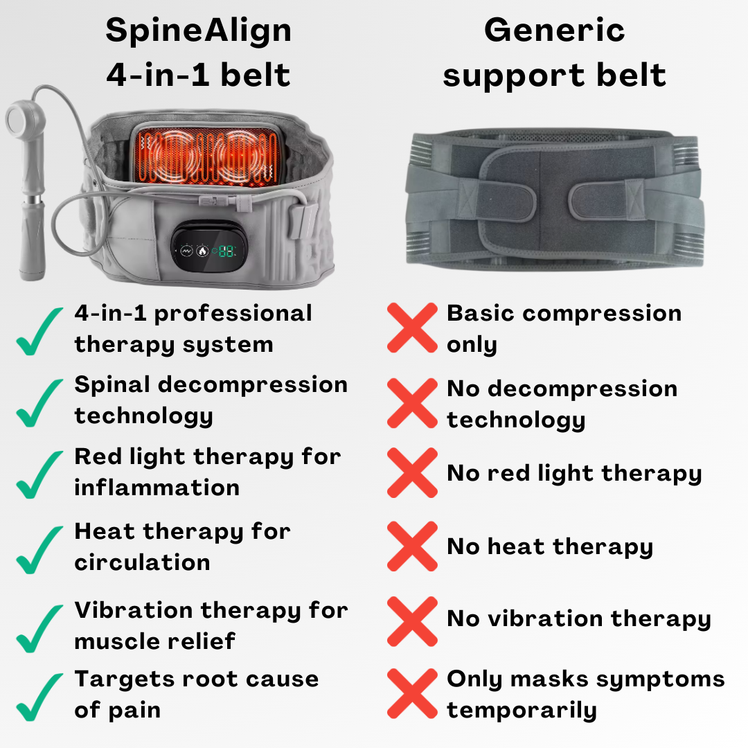 SpineAlign 4-in-1 Back Relief Belt