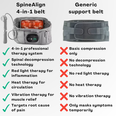 SpineAlign 4-in-1 Back Relief Belt