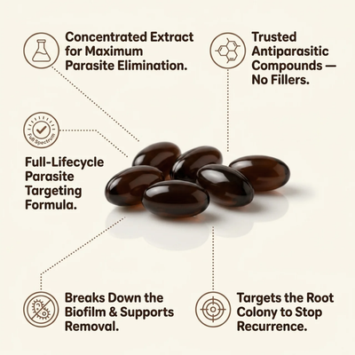 Wormwood Black Walnut Clove Softgels